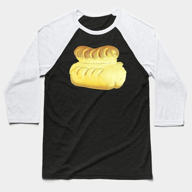 Loaf Legend Bread Lover Big Bread Baseball T-Shirt by TV Dinners